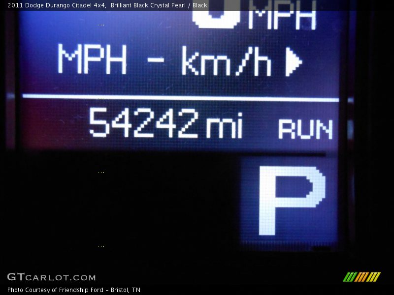 Brilliant Black Crystal Pearl / Black 2011 Dodge Durango Citadel 4x4