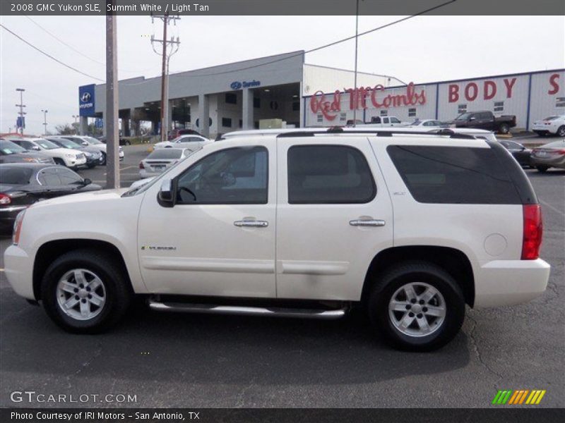 Summit White / Light Tan 2008 GMC Yukon SLE