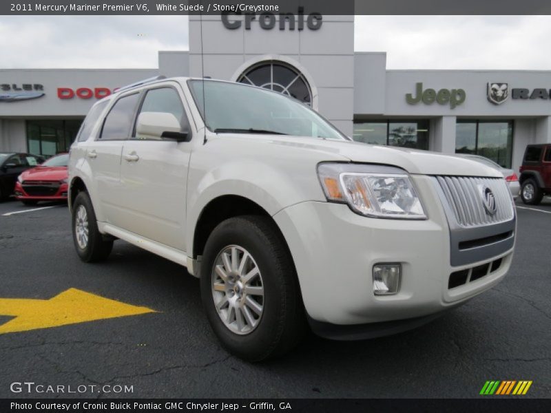 White Suede / Stone/Greystone 2011 Mercury Mariner Premier V6
