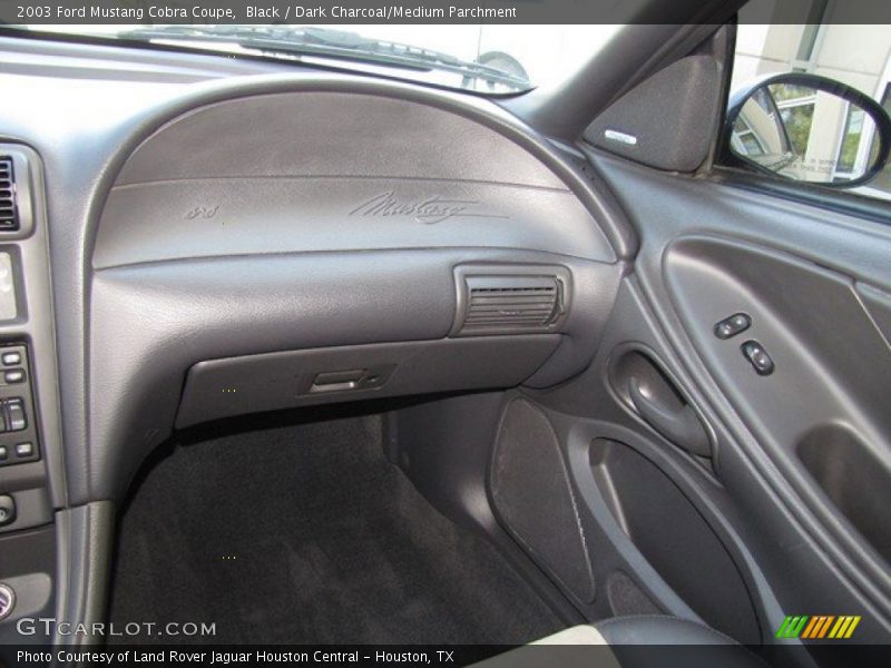 Black / Dark Charcoal/Medium Parchment 2003 Ford Mustang Cobra Coupe