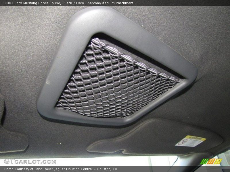 Black / Dark Charcoal/Medium Parchment 2003 Ford Mustang Cobra Coupe