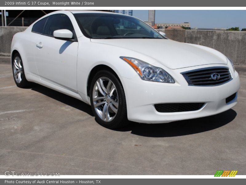 Moonlight White / Stone 2009 Infiniti G 37 Coupe