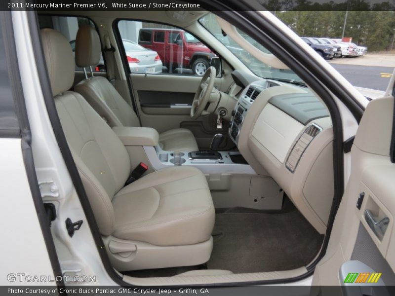 White Suede / Stone/Greystone 2011 Mercury Mariner Premier V6