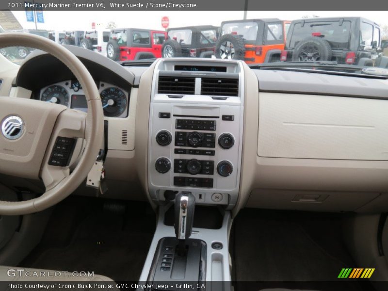 White Suede / Stone/Greystone 2011 Mercury Mariner Premier V6