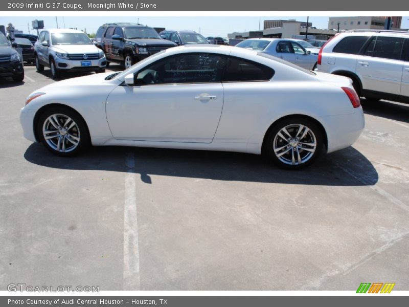 Moonlight White / Stone 2009 Infiniti G 37 Coupe