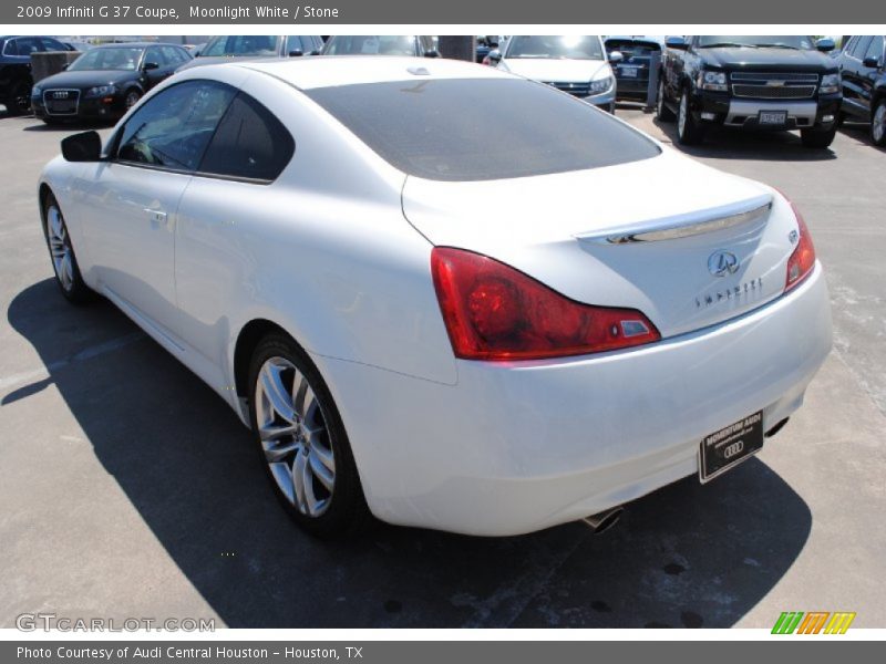 Moonlight White / Stone 2009 Infiniti G 37 Coupe