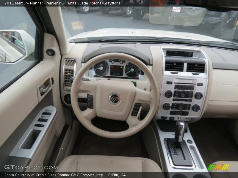 White Suede / Stone/Greystone 2011 Mercury Mariner Premier V6