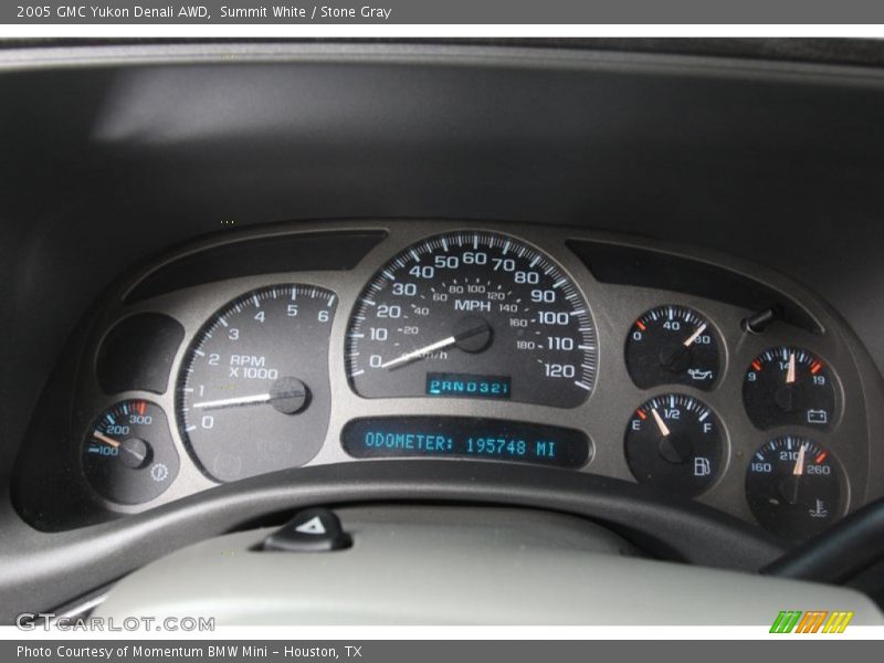 Summit White / Stone Gray 2005 GMC Yukon Denali AWD