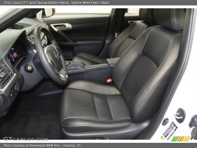 Front Seat of 2012 CT F Sport Special Edition Hybrid