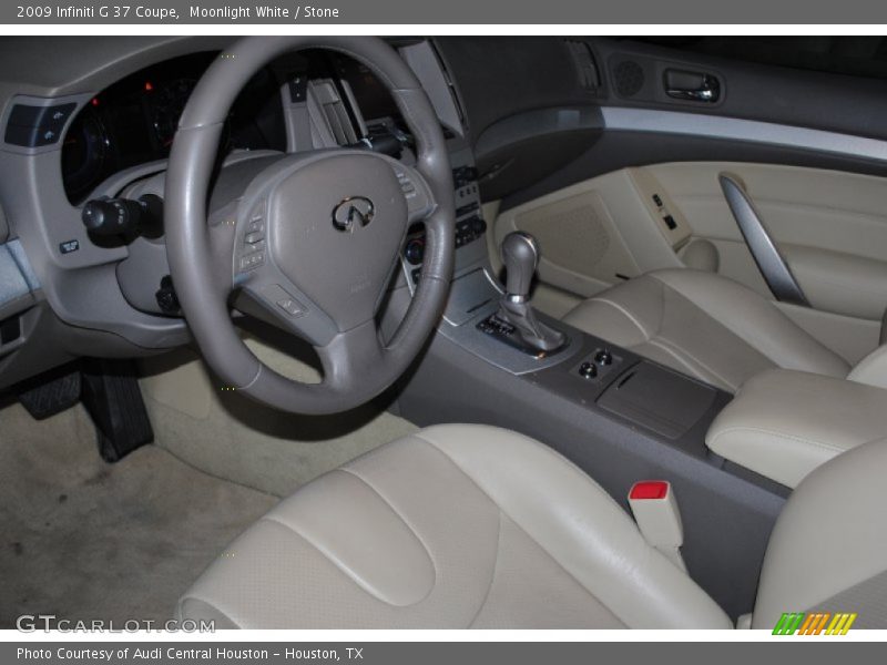 Moonlight White / Stone 2009 Infiniti G 37 Coupe