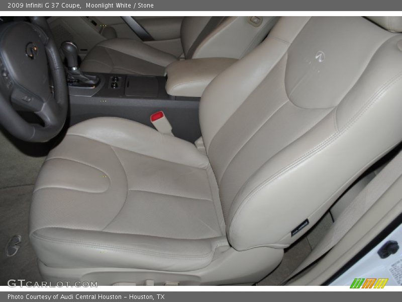 Moonlight White / Stone 2009 Infiniti G 37 Coupe