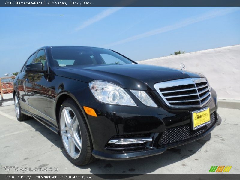 Black / Black 2013 Mercedes-Benz E 350 Sedan