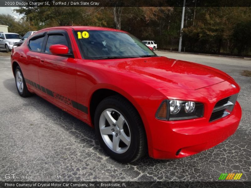 TorRed / Dark Slate Gray 2010 Dodge Charger SE