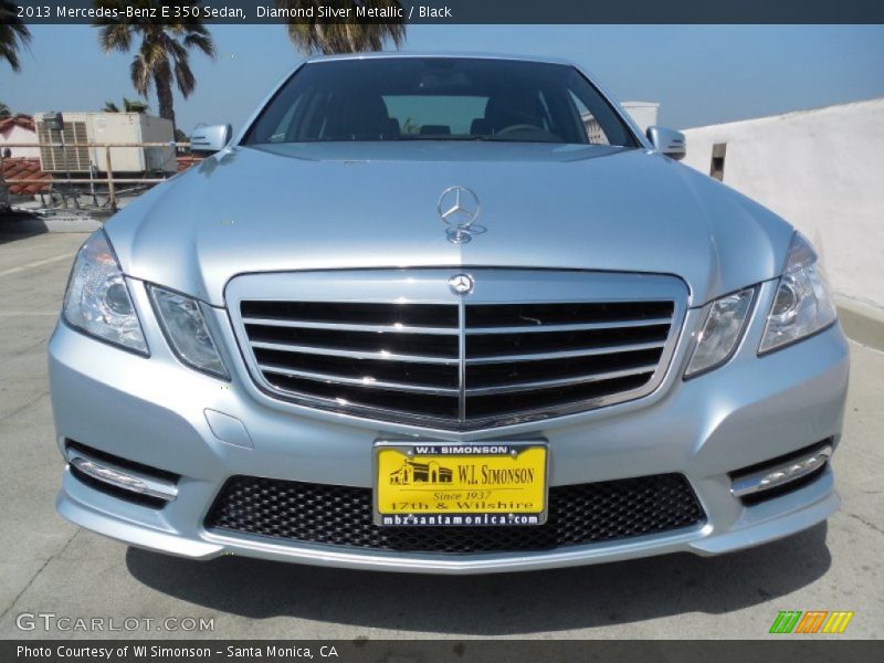 Diamond Silver Metallic / Black 2013 Mercedes-Benz E 350 Sedan