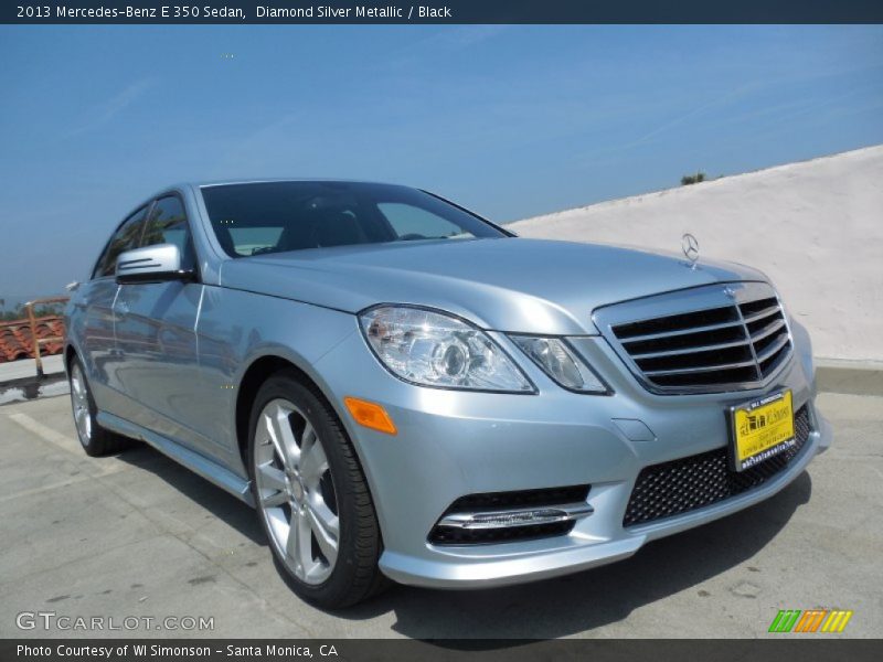 Diamond Silver Metallic / Black 2013 Mercedes-Benz E 350 Sedan