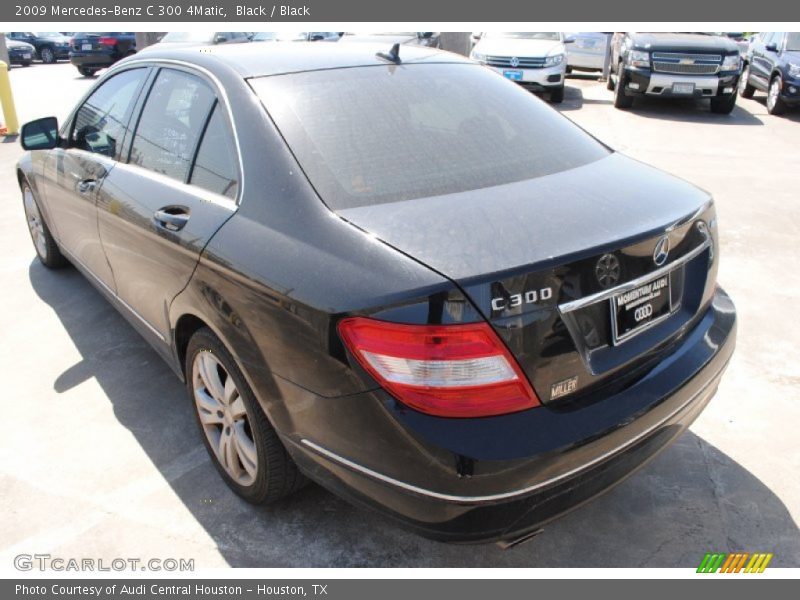 Black / Black 2009 Mercedes-Benz C 300 4Matic