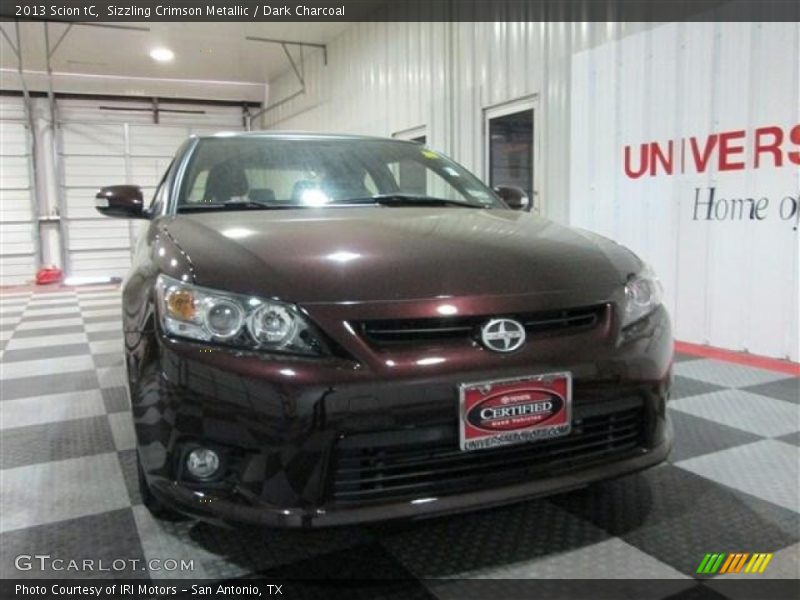 Sizzling Crimson Metallic / Dark Charcoal 2013 Scion tC