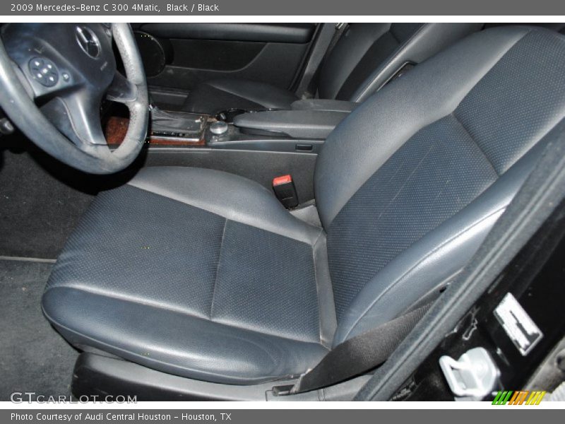 Black / Black 2009 Mercedes-Benz C 300 4Matic