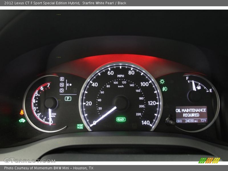  2012 CT F Sport Special Edition Hybrid F Sport Special Edition Hybrid Gauges
