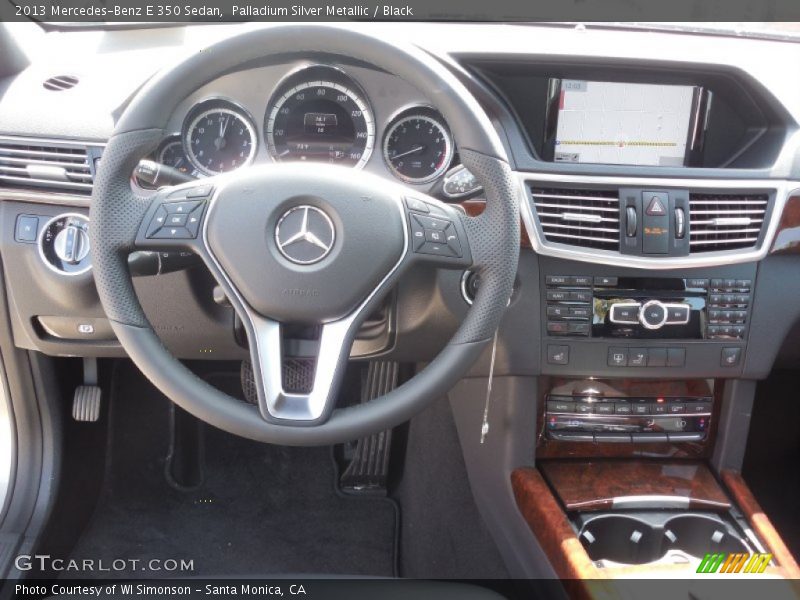 Palladium Silver Metallic / Black 2013 Mercedes-Benz E 350 Sedan