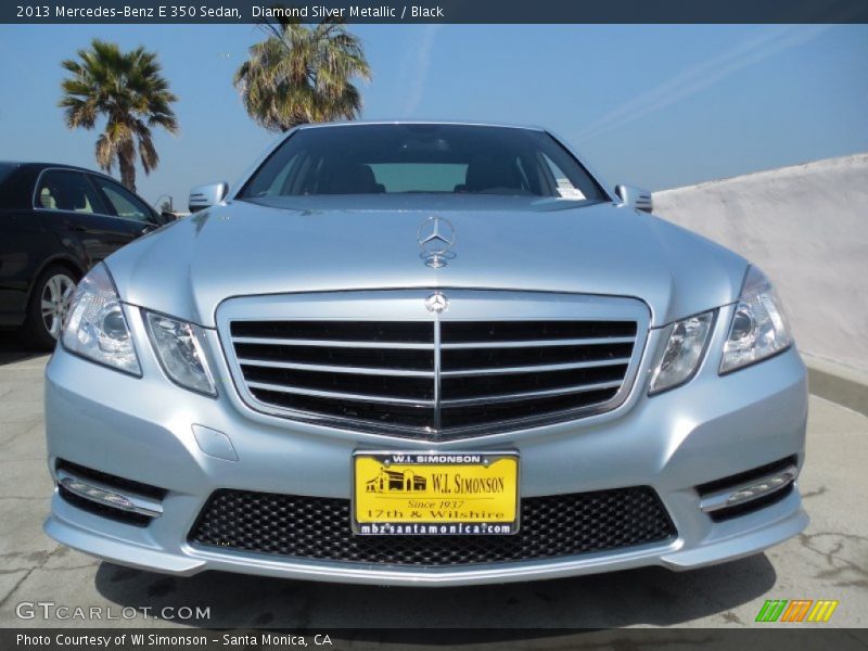 Diamond Silver Metallic / Black 2013 Mercedes-Benz E 350 Sedan