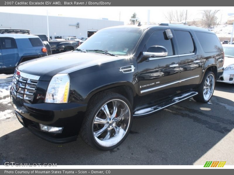 Black Raven / Ebony/Ebony 2007 Cadillac Escalade ESV AWD