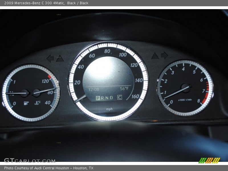 Black / Black 2009 Mercedes-Benz C 300 4Matic