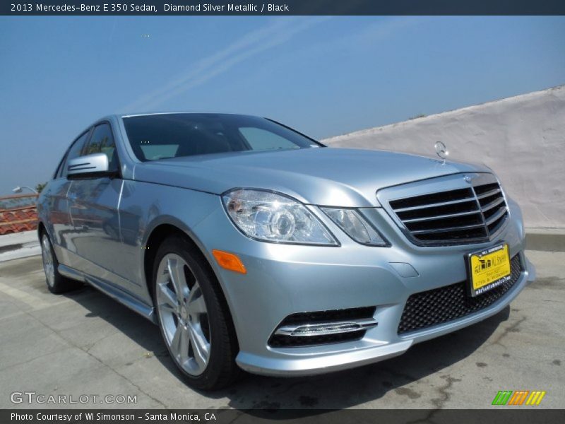 Diamond Silver Metallic / Black 2013 Mercedes-Benz E 350 Sedan