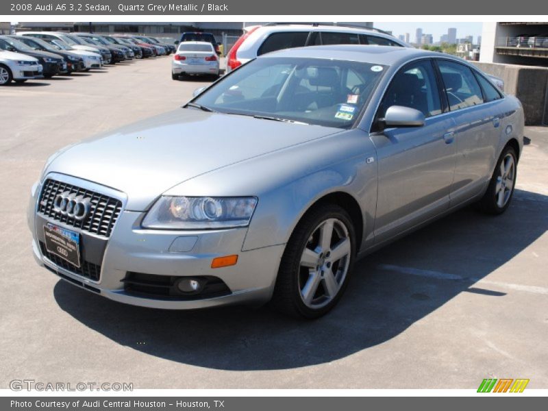Quartz Grey Metallic / Black 2008 Audi A6 3.2 Sedan