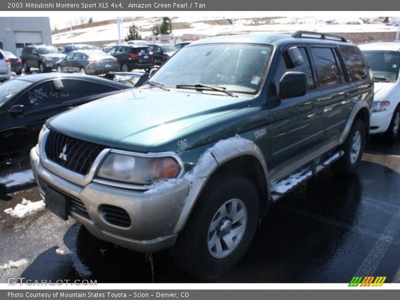 Amazon Green Pearl / Tan 2003 Mitsubishi Montero Sport XLS 4x4