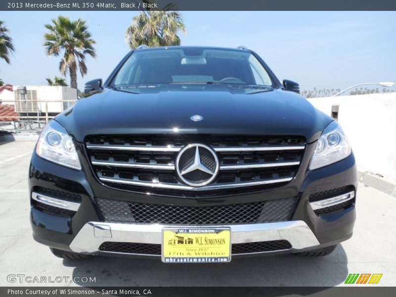 Black / Black 2013 Mercedes-Benz ML 350 4Matic