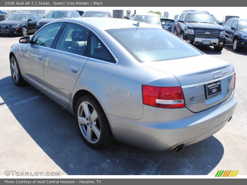 Quartz Grey Metallic / Black 2008 Audi A6 3.2 Sedan