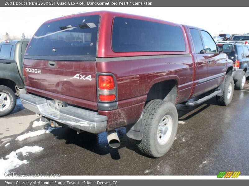 2001 Ram 2500 SLT Quad Cab 4x4 Dark Garnet Red Pearl