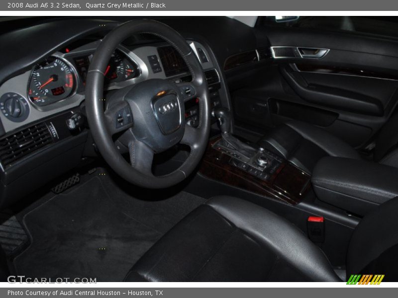 Quartz Grey Metallic / Black 2008 Audi A6 3.2 Sedan