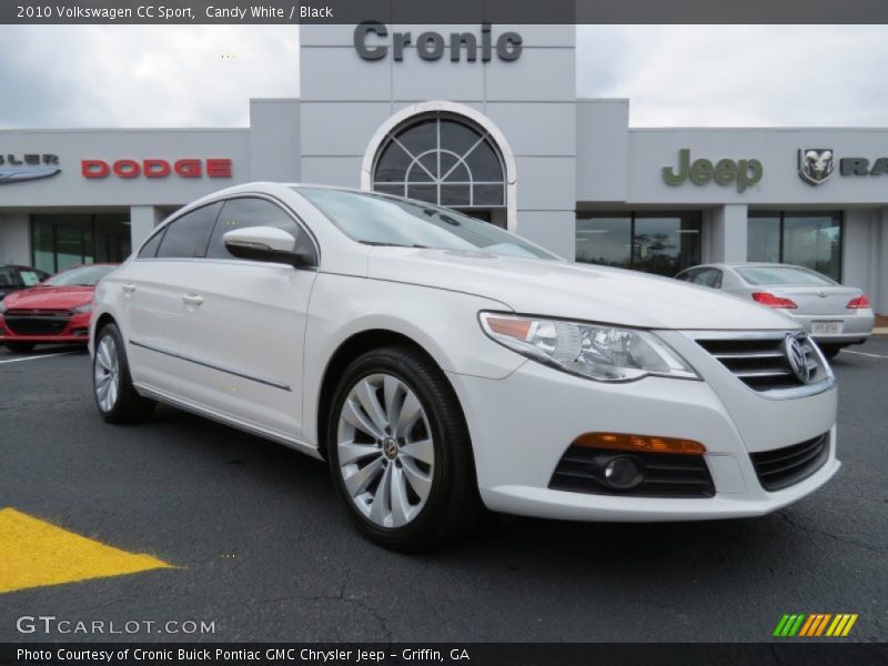 Candy White / Black 2010 Volkswagen CC Sport