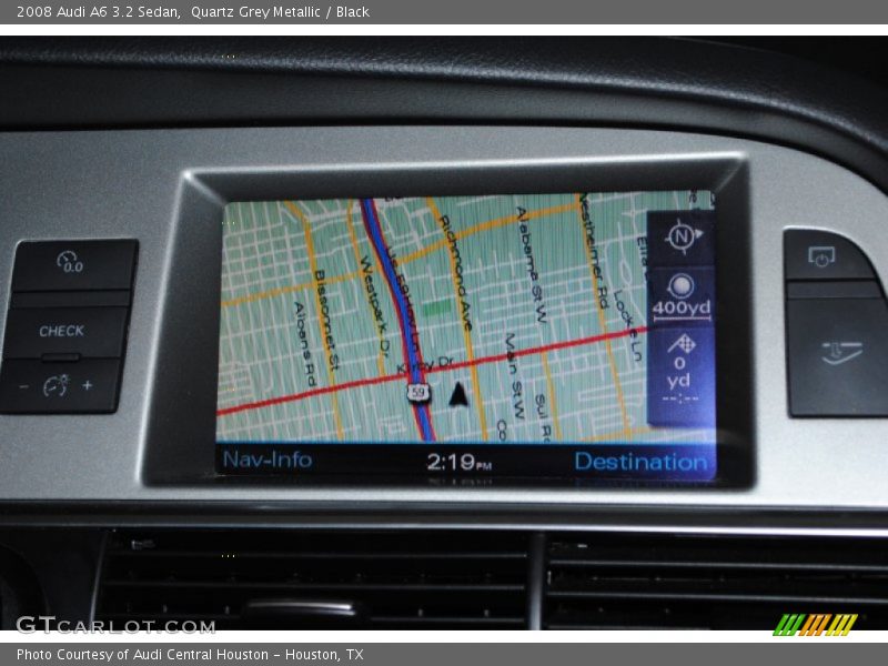 Quartz Grey Metallic / Black 2008 Audi A6 3.2 Sedan