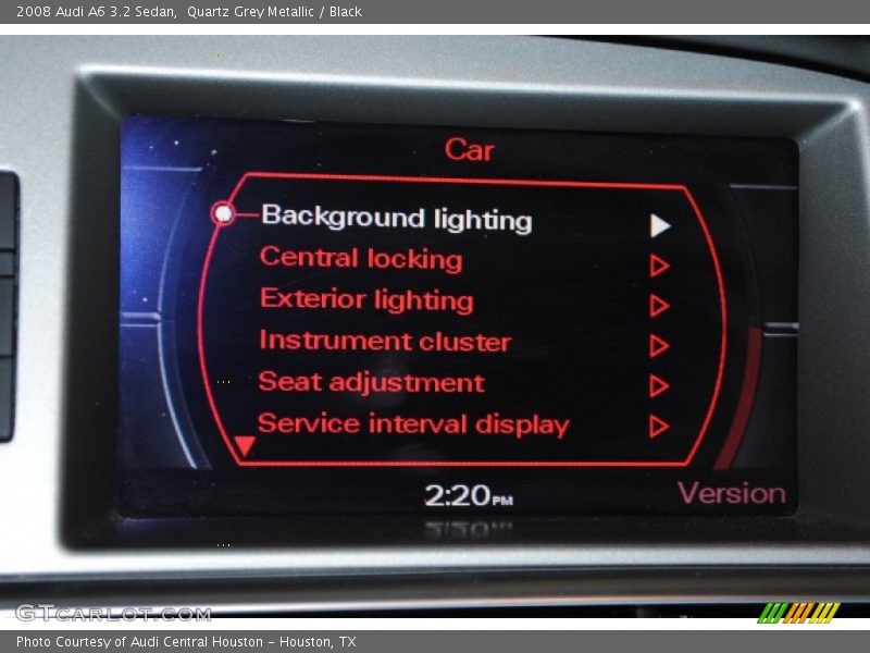 Quartz Grey Metallic / Black 2008 Audi A6 3.2 Sedan