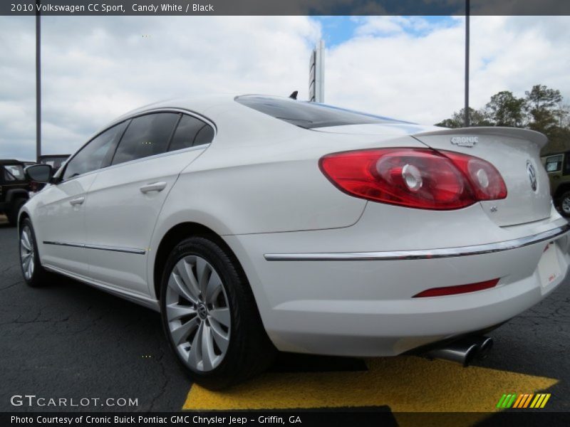 Candy White / Black 2010 Volkswagen CC Sport