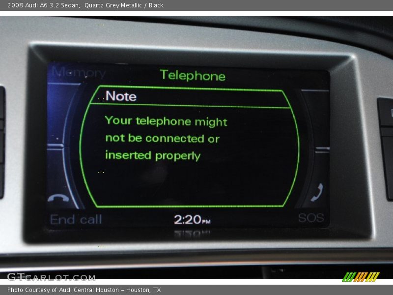 Quartz Grey Metallic / Black 2008 Audi A6 3.2 Sedan