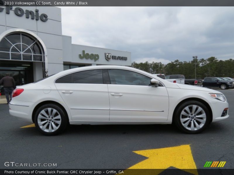 Candy White / Black 2010 Volkswagen CC Sport