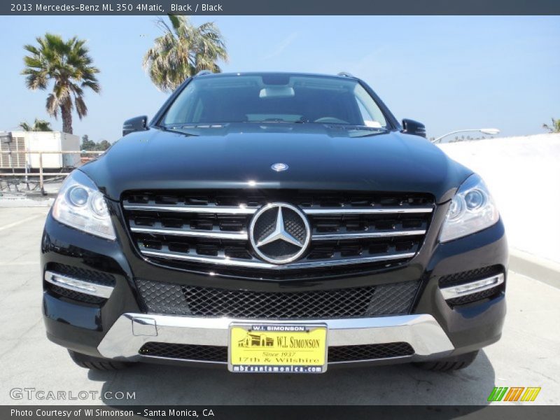 Black / Black 2013 Mercedes-Benz ML 350 4Matic