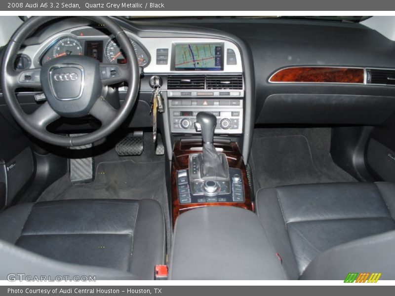 Quartz Grey Metallic / Black 2008 Audi A6 3.2 Sedan