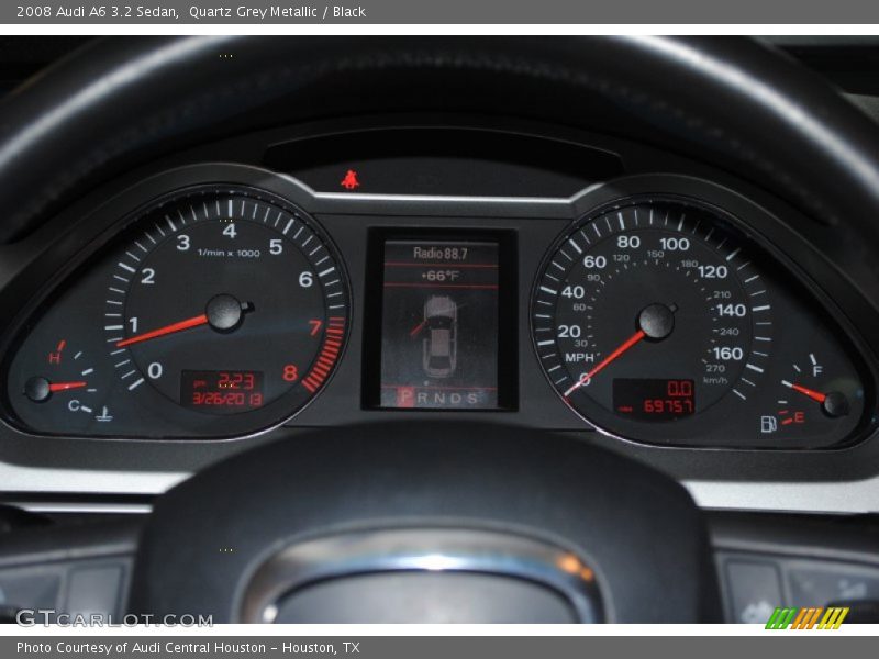 Quartz Grey Metallic / Black 2008 Audi A6 3.2 Sedan