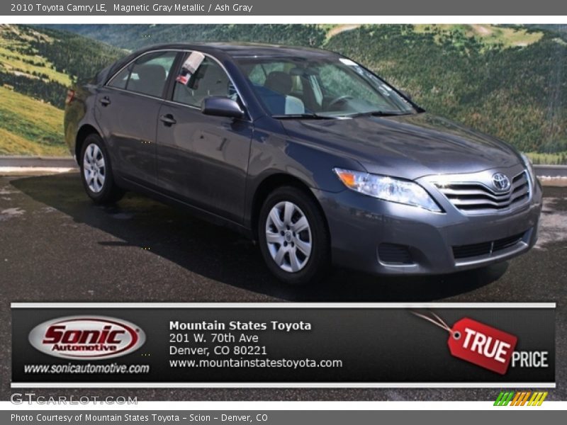 Magnetic Gray Metallic / Ash Gray 2010 Toyota Camry LE