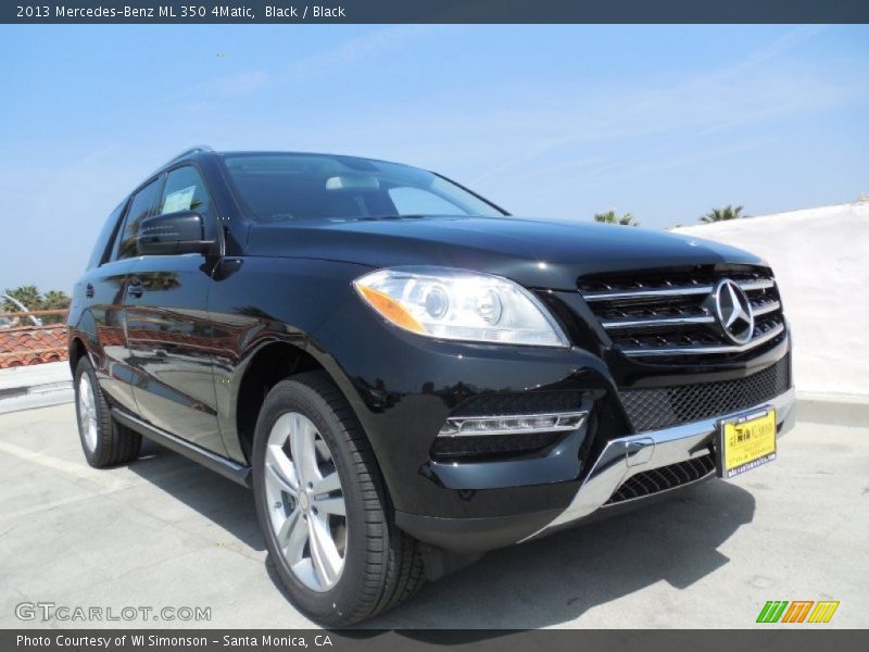 Black / Black 2013 Mercedes-Benz ML 350 4Matic