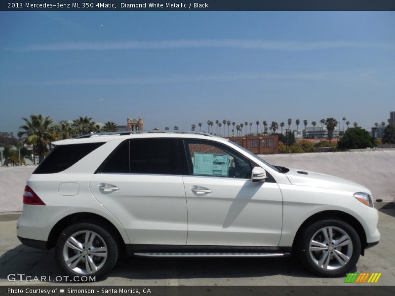 Diamond White Metallic / Black 2013 Mercedes-Benz ML 350 4Matic