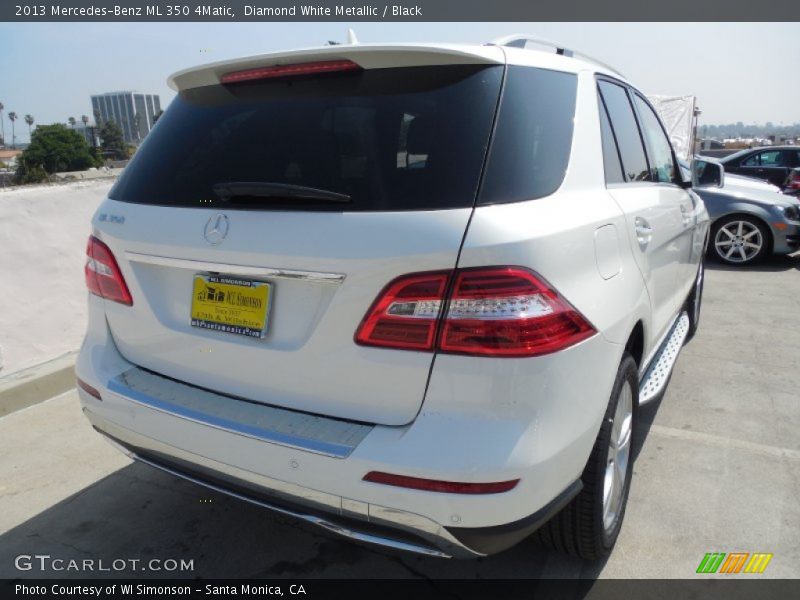 Diamond White Metallic / Black 2013 Mercedes-Benz ML 350 4Matic