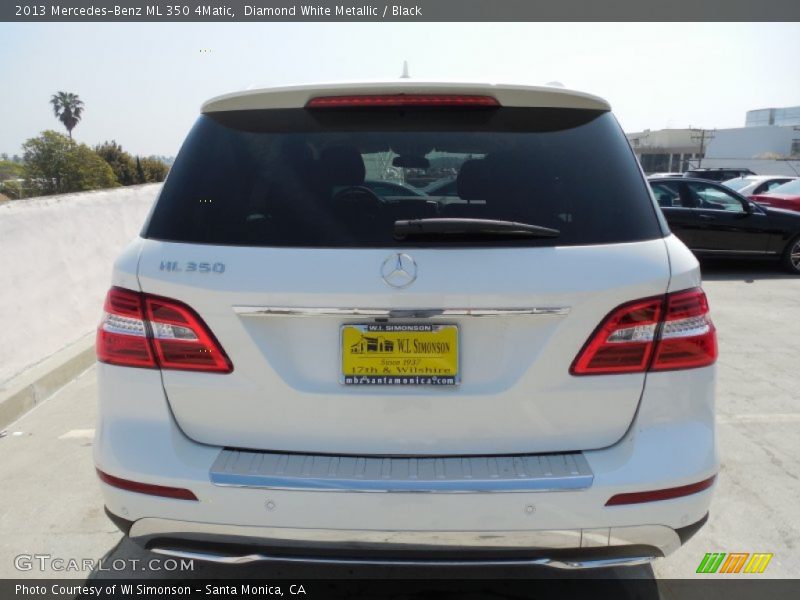 Diamond White Metallic / Black 2013 Mercedes-Benz ML 350 4Matic