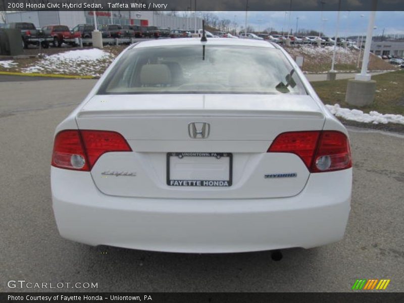 Taffeta White / Ivory 2008 Honda Civic Hybrid Sedan