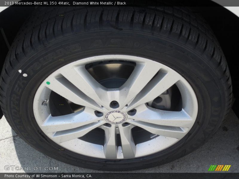 Diamond White Metallic / Black 2013 Mercedes-Benz ML 350 4Matic